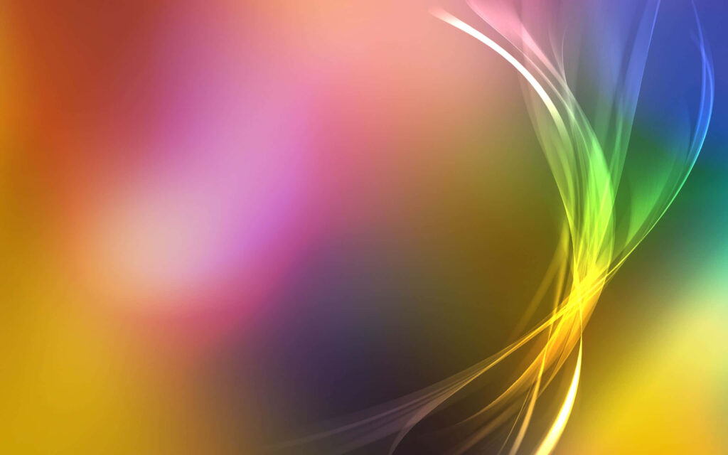 Vibrant Abstract Rainbow Wallpaper Background with Elegant Light Streaks