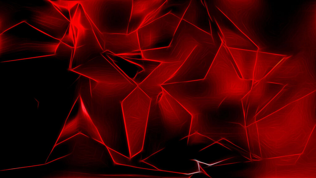 Vibrant Abstract Wallpaper: Geometric Lines & Glowing Red Hues