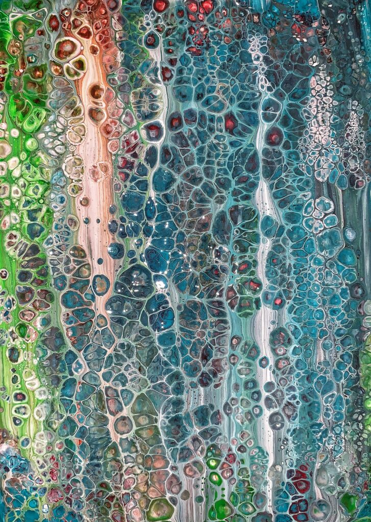 Vibrant Abstract Wallpaper with Textured Pattern & Fluid Effects