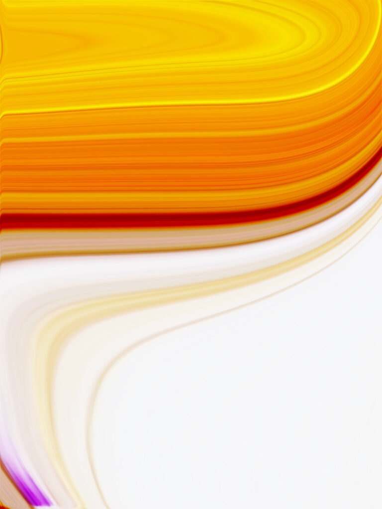 Vibrant Abstract Wallpaper with Warm Gradient Wavy Stripes