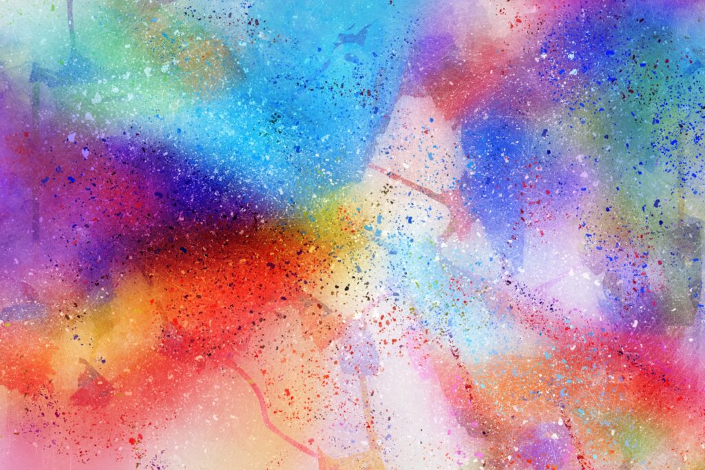 Vibrant Watercolor Abstraction Wallpaper - Multicolor Background Design