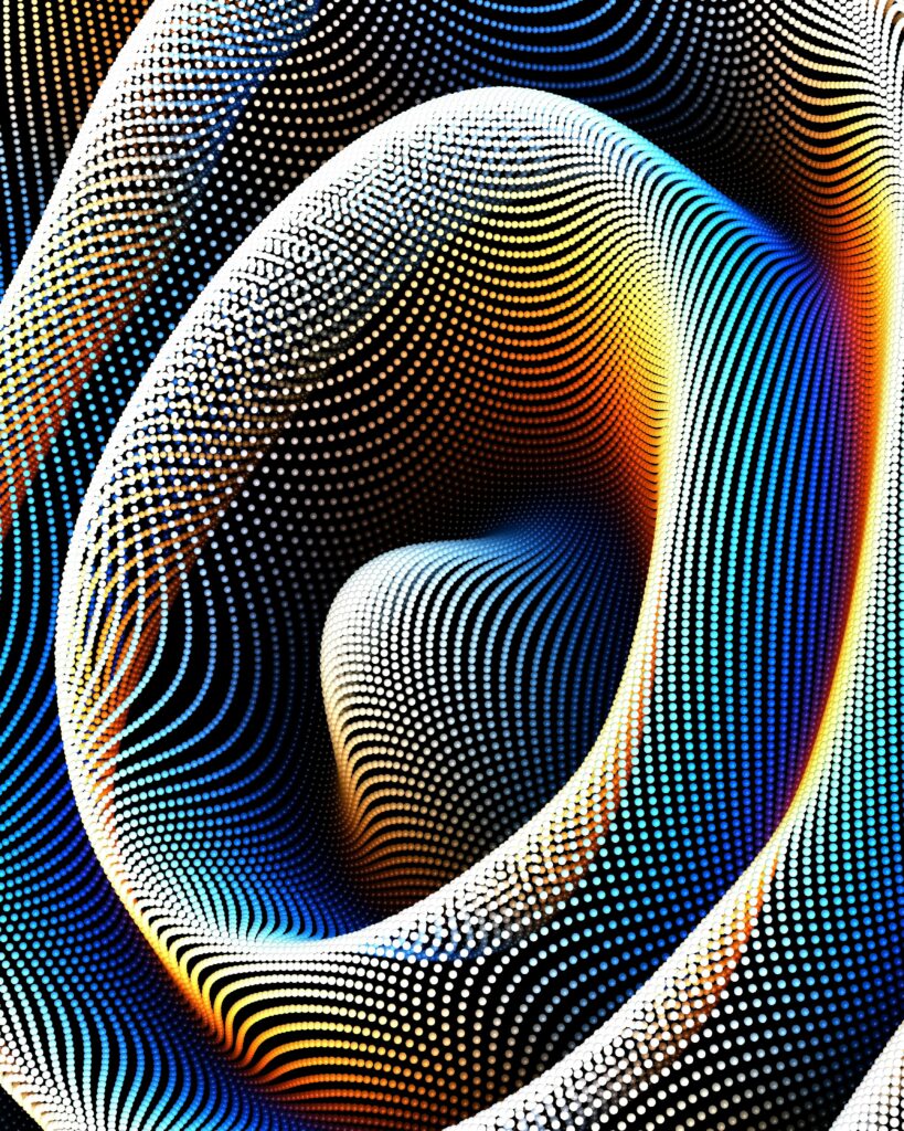 Vibrant Abstract Waves Wallpaper - Colorful Iridescent Background