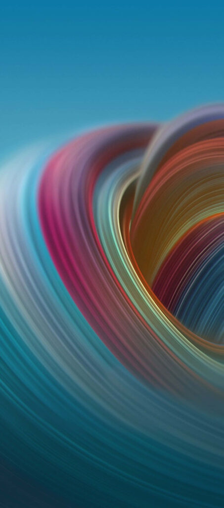 Vibrant Abstract Whirlpool Wallpaper: Multi-Colored Dynamic Background