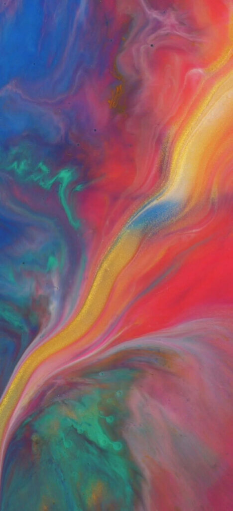 Vibrant Abstract Wallpaper: Colorful Swirls for iPhone Background
