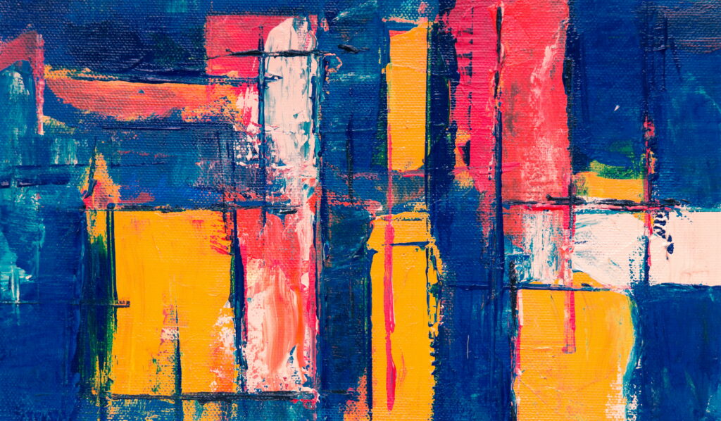 Vibrant Brushstrokes Unveiling an Abstract Canvas: A Colorful 5K Wallpaper Background
