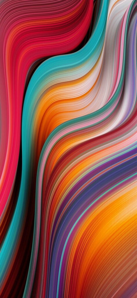 Captivating and Vibrant: A Mesmerizing Abstract HD Wallpaper Inspired by Miui 12's Colorful Aesthetics