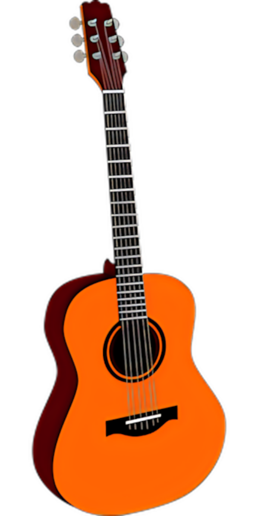 Vibrant Acoustic Guitar Wallpaper: Vector Design for Graphic Projects