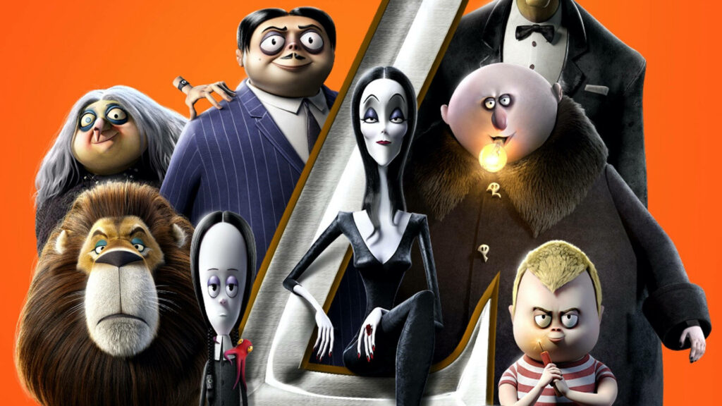 Vibrant Addams Family 2 Wallpaper: Close-Up on Iconic Characters