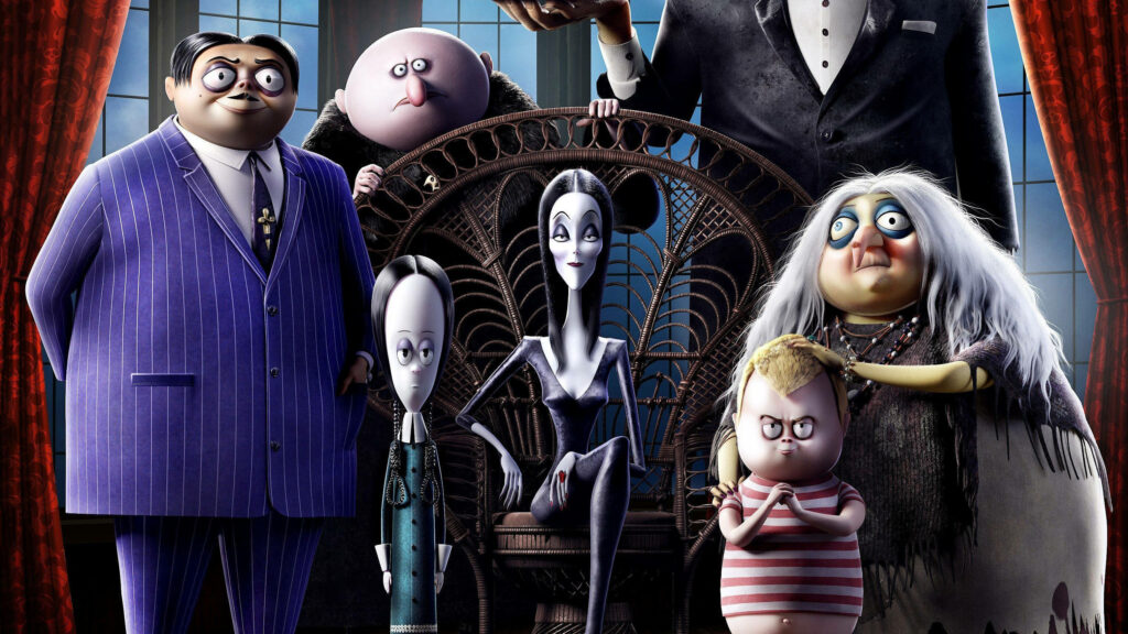 Vibrant The Addams Family 2 Wallpaper: Quirky Character Close-Up