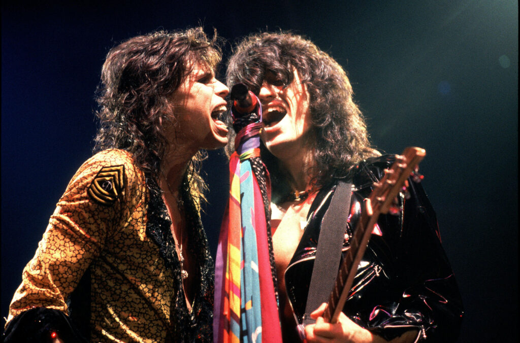 Vibrant Aerosmith Live Concert Wallpaper - Rock Band Energy Background