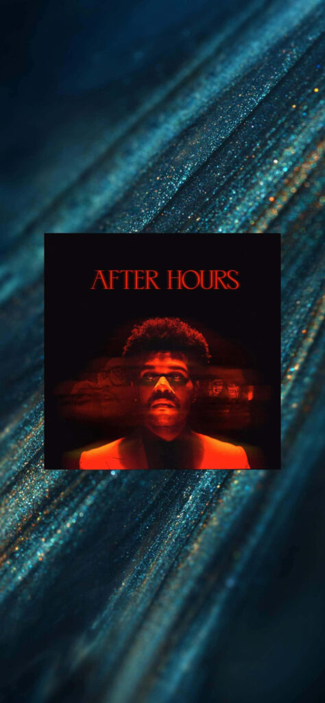 Vibrant The Weeknd After Hours Wallpaper: Red & Black Abstract Art
