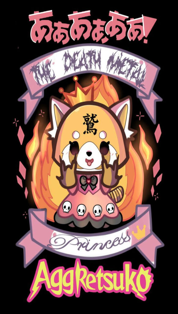 Fiery Princess Aggretsuko Poster Wallpaper - Bold Design & Colors