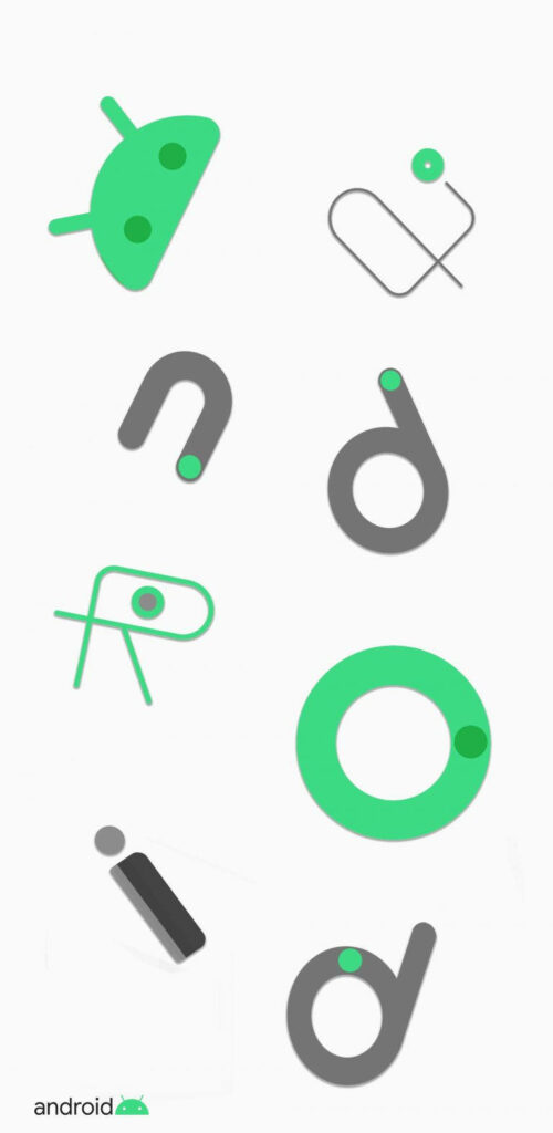 The Futuristic Android 11 Logo Remix: A Stellar Background for Tech Enthusiasts Wallpaper