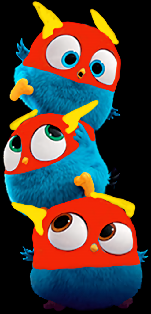 Playful Angry Birds Plush Toys Wallpaper: Bright and Whimsical Background