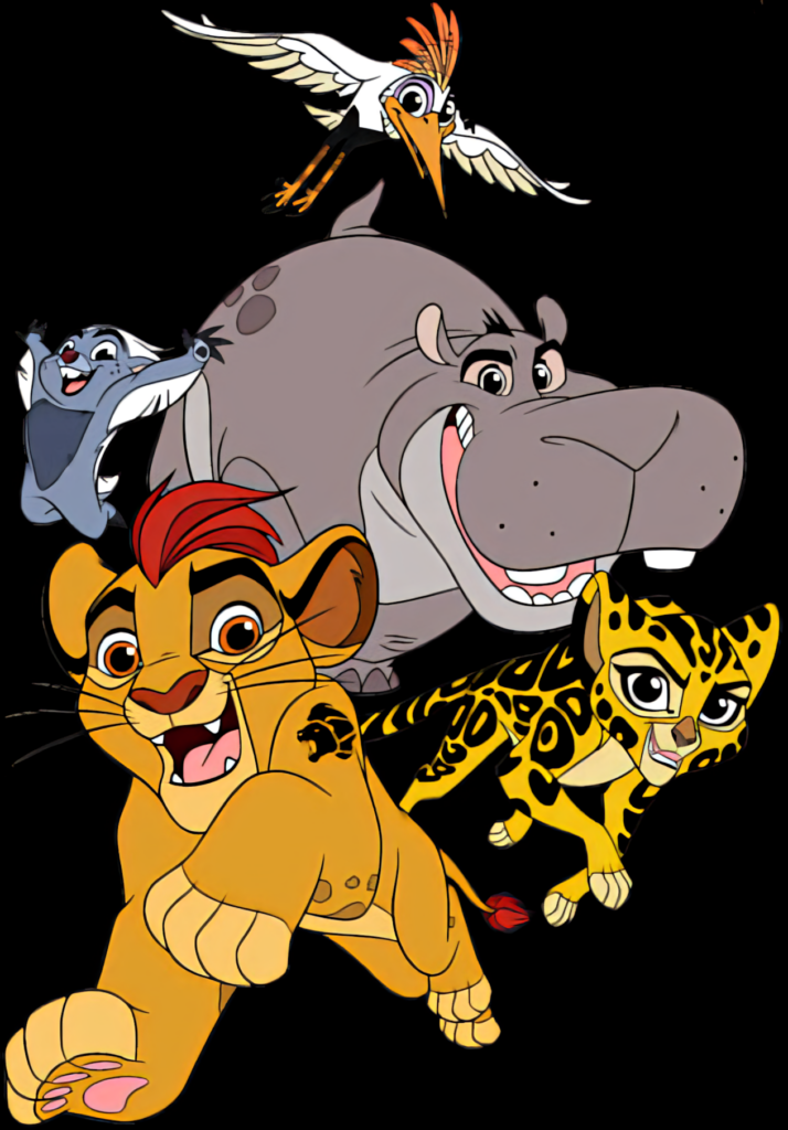Vibrant Children's Wallpaper: Animated Animal Adventure Characters