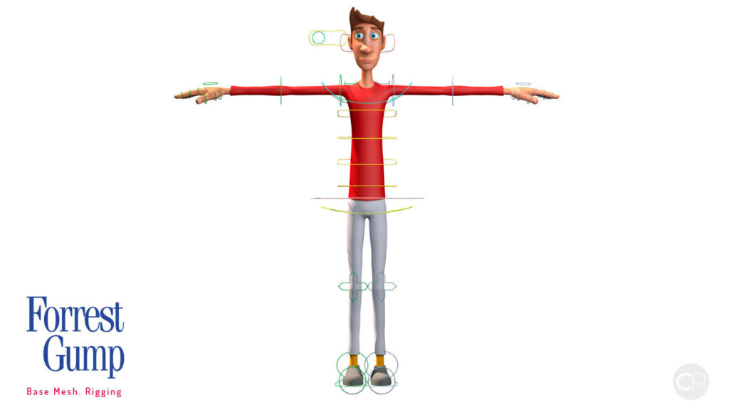 Vibrant Animated Character Wallpaper Inspired by Forrest Gump