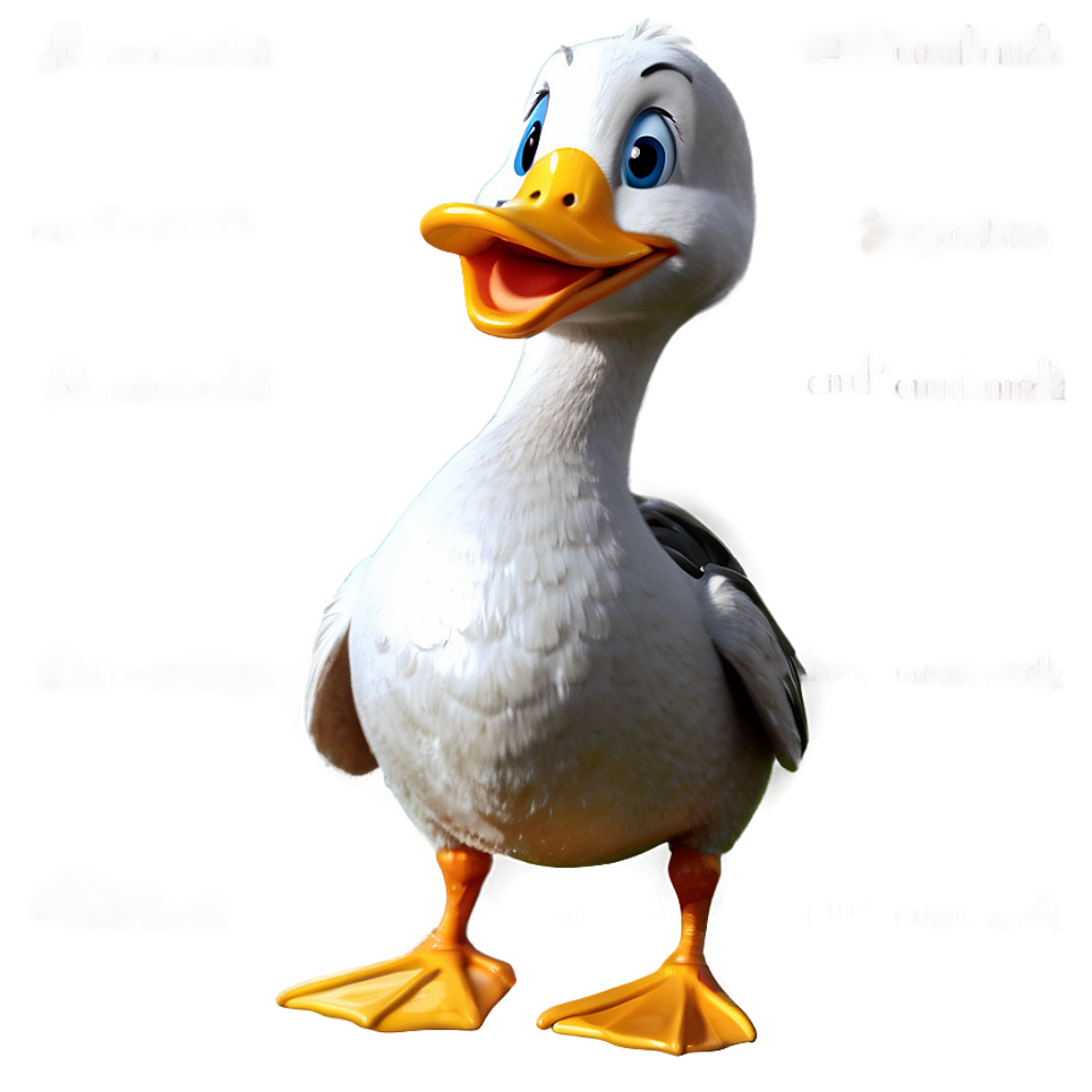 Vibrant Animated Duck Wallpaper: Cheerful & Playful Background