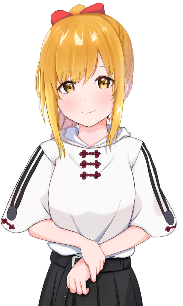 Vibrant Anime Girl Wallpaper: Cheerful Smile & Emotion (1500x2500)