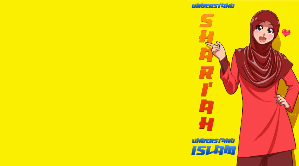 Cheerful Modest Girl in Vibrant Anime Wallpaper: Understand Shariah