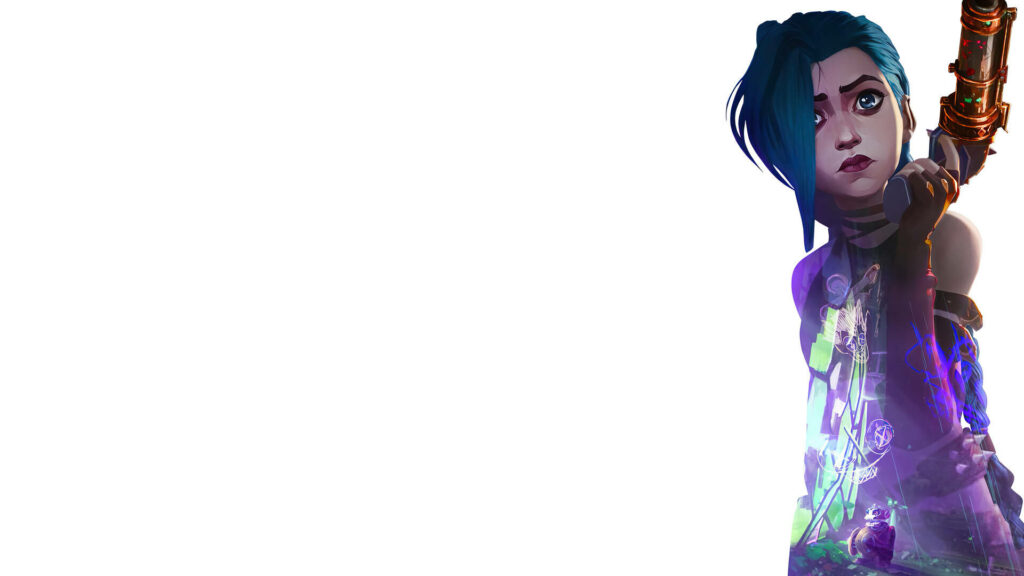 Vibrant Arcane Character Wallpaper with Zapper Weapon