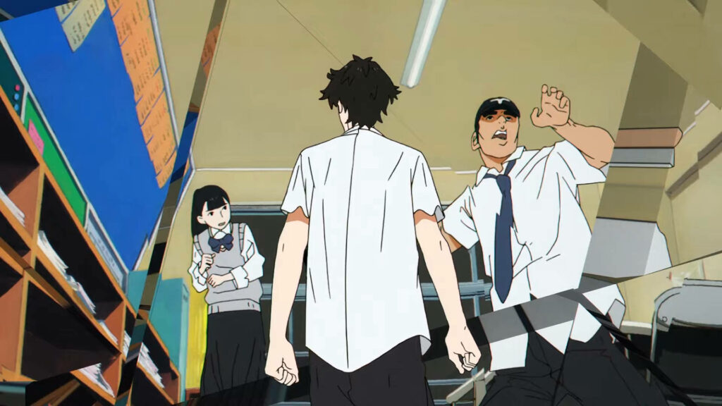 Vibrant Sonny Boy Wallpaper: Asakaze in a Classroom Setting