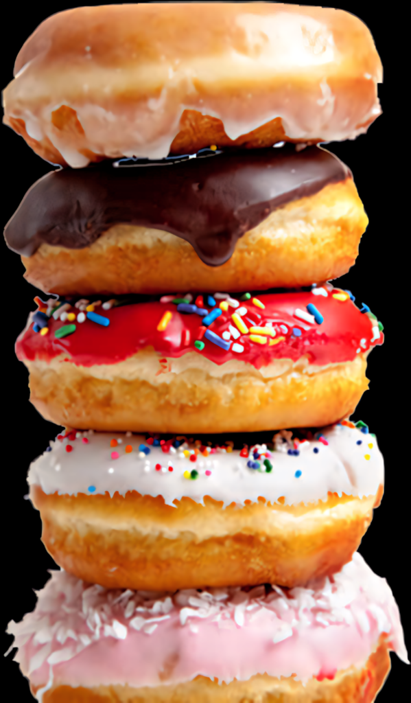 Vibrant Assorted Donuts: Colorful Glazes & Sprinkles Wallpaper