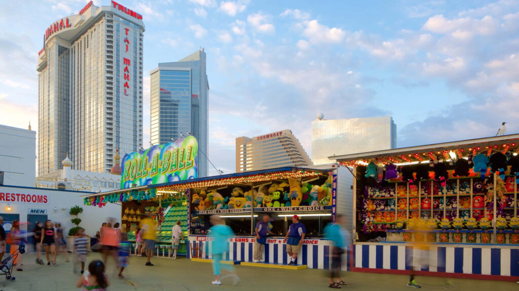 Vibrant Atlantic City Steel Pier Wallpaper: Colorful Casino Atmosphere