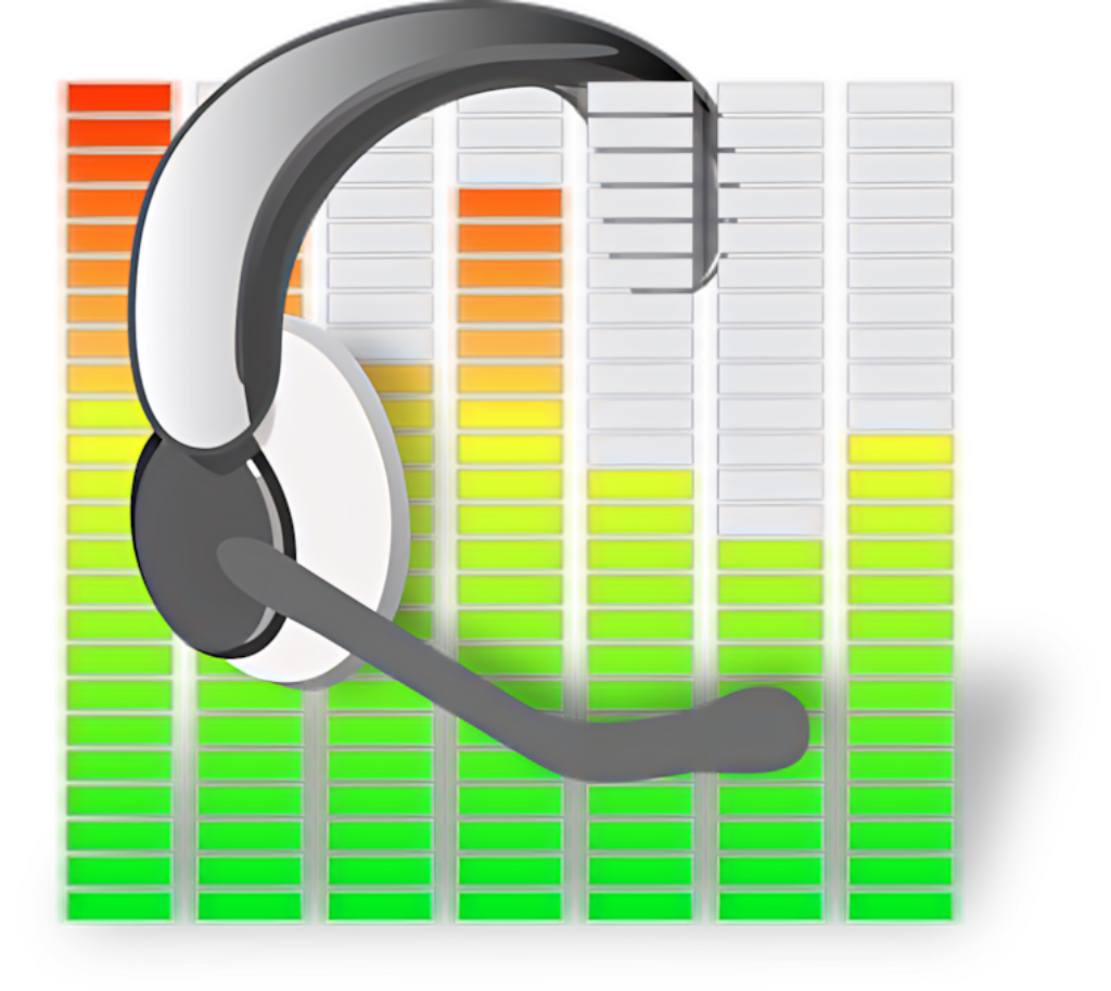 Vibrant Audio Wallpaper: Headphones & Colorful Sound Waves