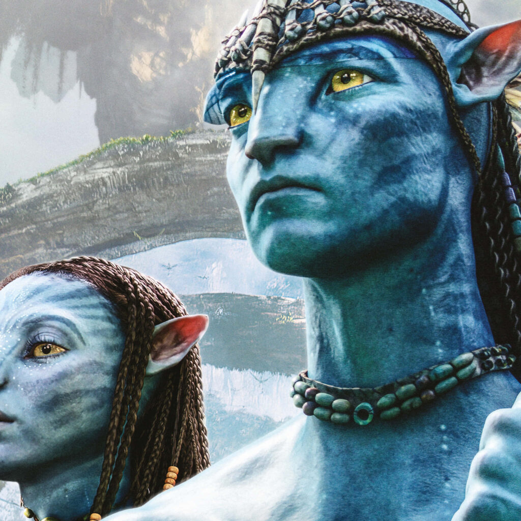 Avatar Wallpaper: Stunning Characters in Vibrant Pandora Landscape
