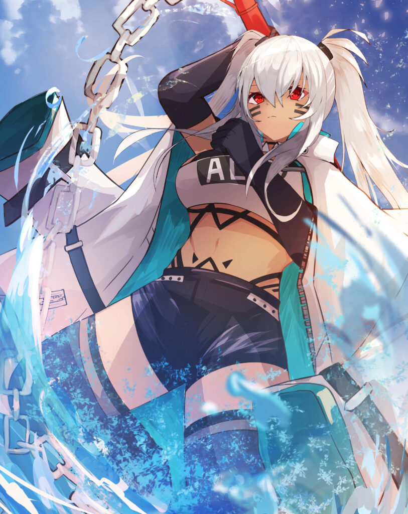 Vibrant Azur Lane Character Wallpaper: Adventure on the Open Ocean