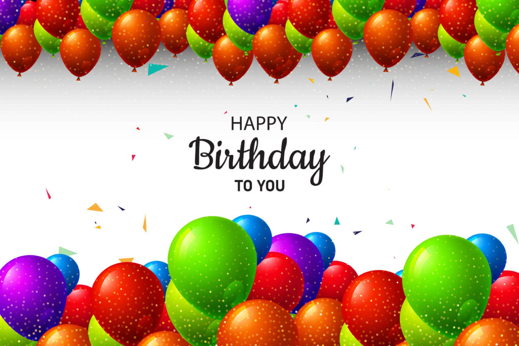 Colorful Balloon Wallpaper for Festive Birthday Celebrations