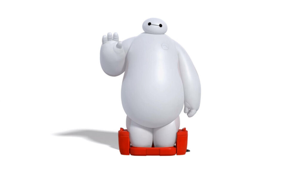 Vibrant Baymax Wallpaper: Friendly & Minimalist Design