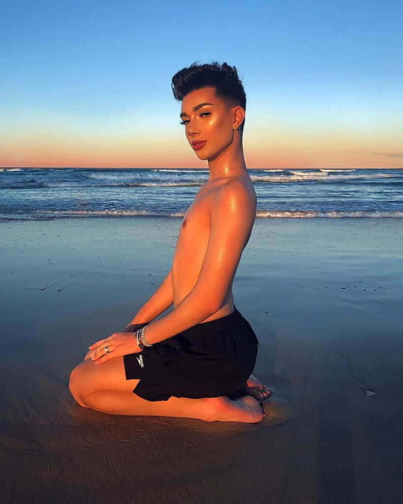 James Charles Sunset Wallpaper: Vibrant Beach Glow Background