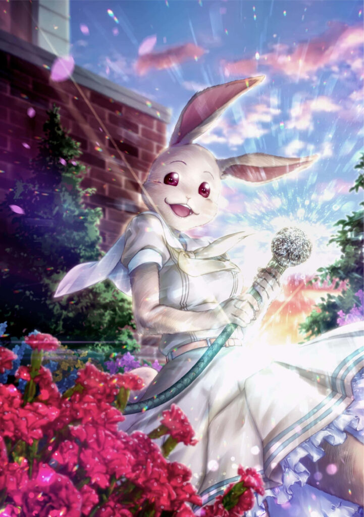 Vibrant Beastars Character Wallpaper Amidst Colorful Flowers