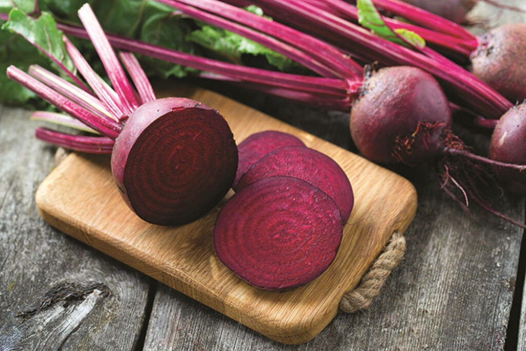 Vibrant Beetroot Wallpaper: Freshly Sliced & Earthy Beauty