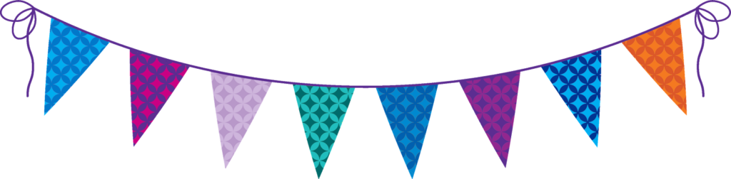 Vibrant Triangular Flags Birthday Banner - Festive Party Decor Wallpaper