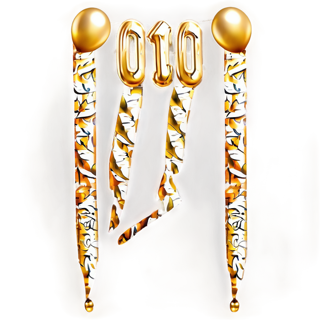 Vibrant Gold Foil Birthday Banner Wallpaper - Festive Elegance