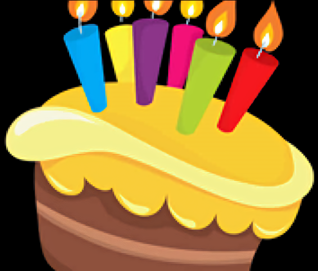 Vibrant Birthday Cake Wallpaper with Colorful Candles for Celebrations
