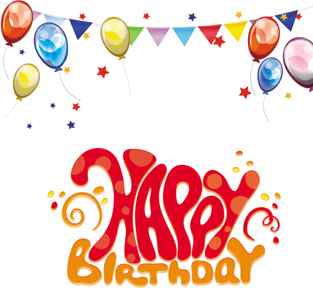 Vibrant Birthday Wallpaper with Balloons & Festive Bunting
