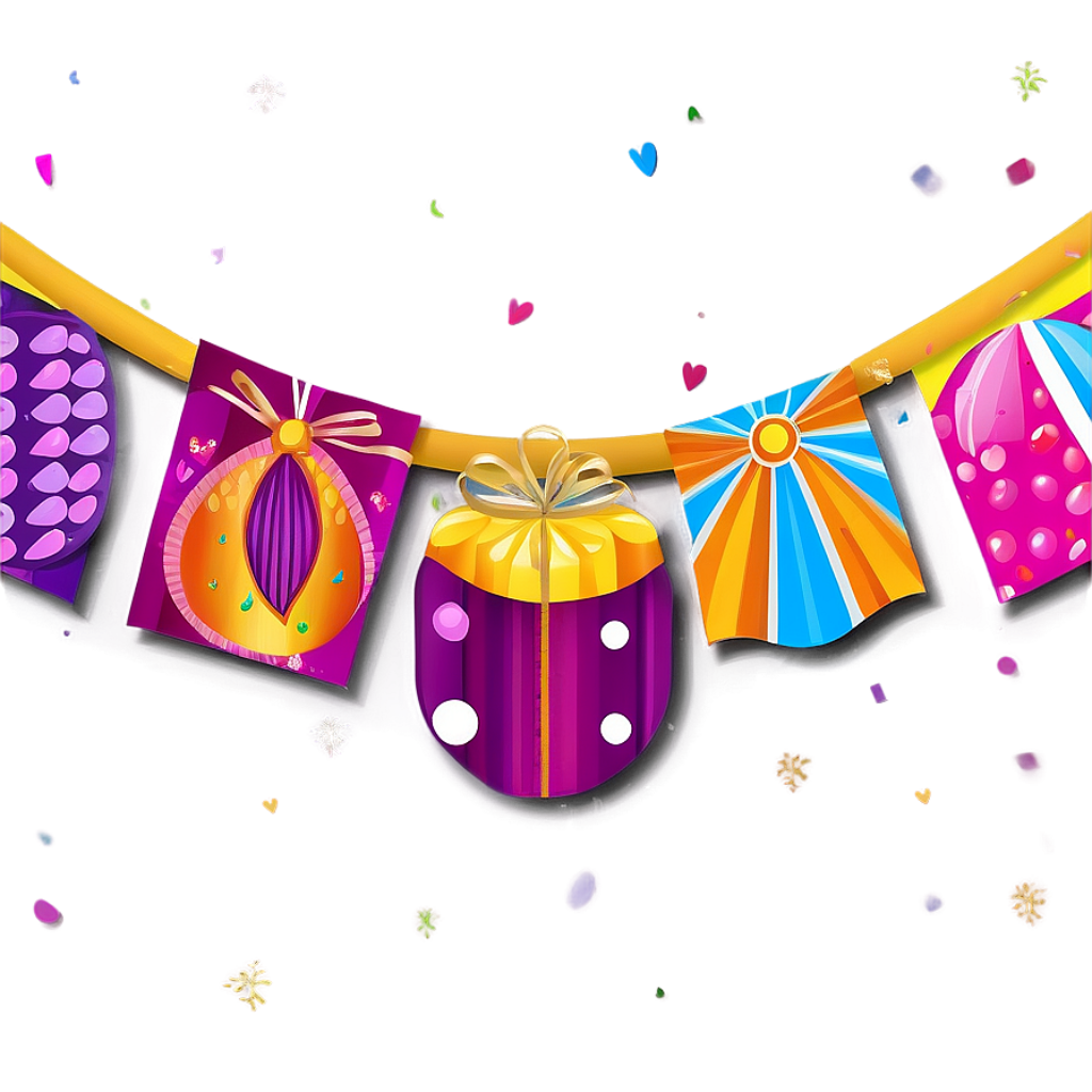 Elegant Birthday Wallpaper: Festive Abstract Patterns & Gift Designs