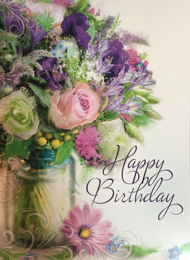 Vibrant Floral Bouquet Wallpaper for a Cheerful Birthday Background