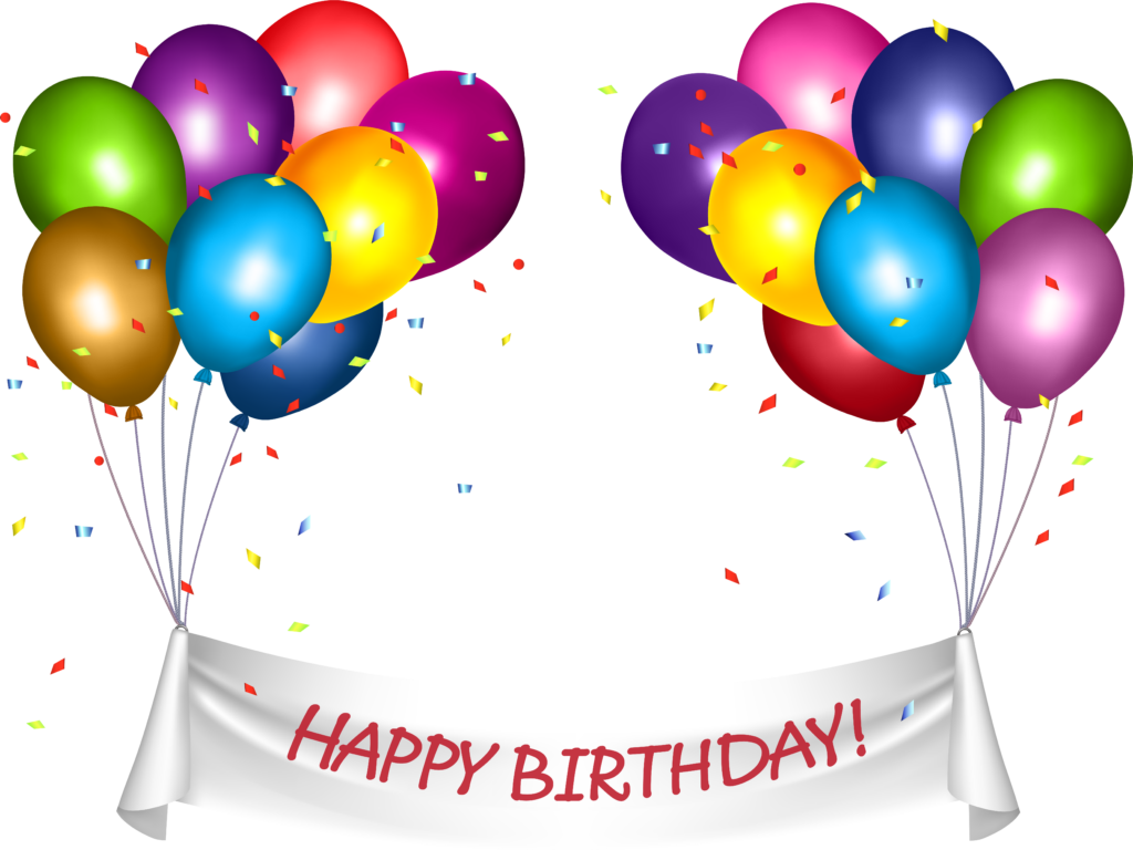 Vibrant Birthday Wallpaper with Balloons, Confetti & Celebration!