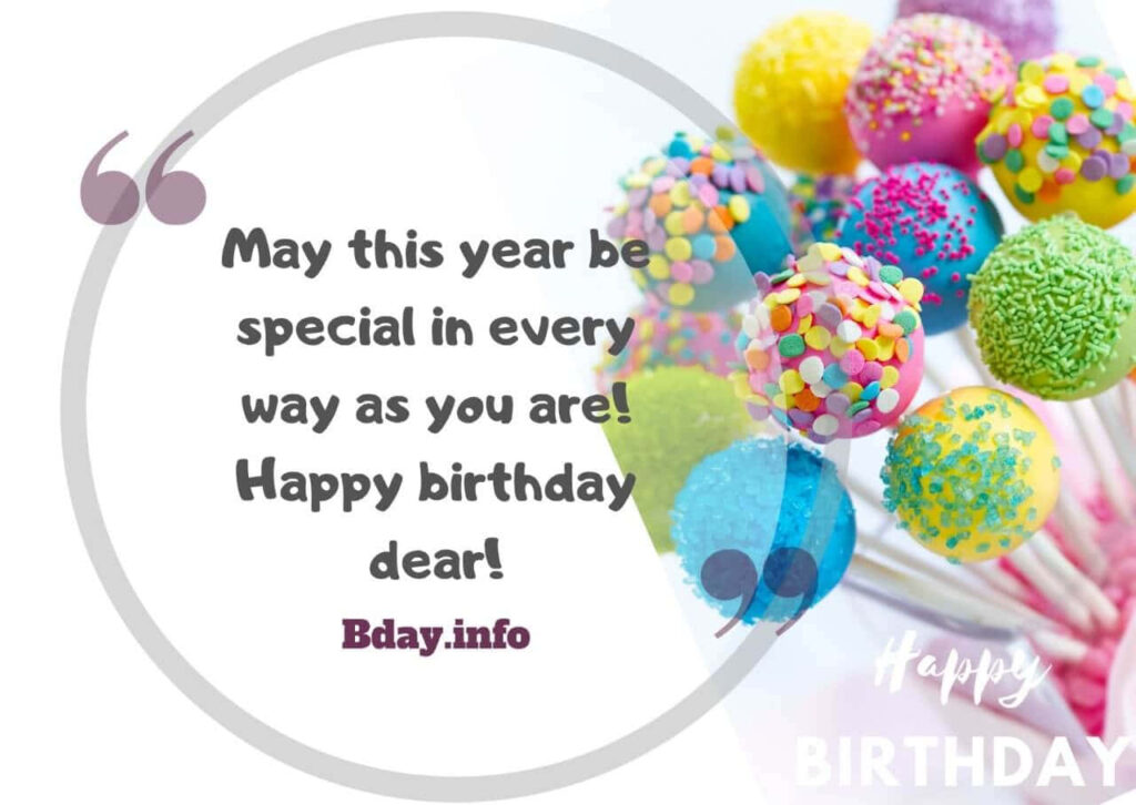 Vibrant Birthday Wallpaper with Colorful Cake Pops & Heartfelt Message