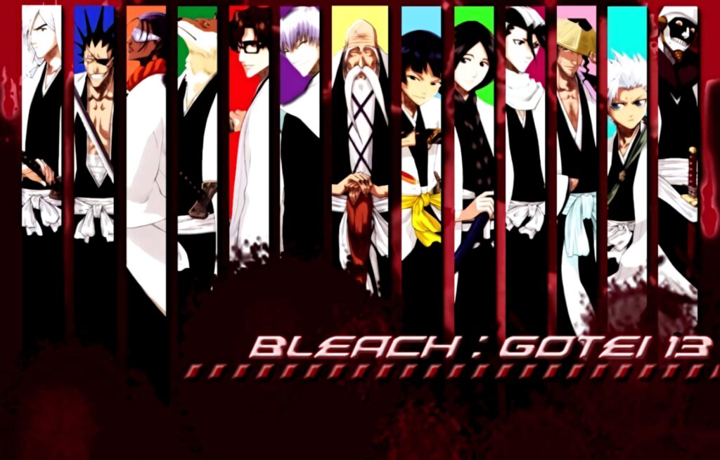 Vibrant Bleach PC Wallpaper: Gotei 13 Collage Design