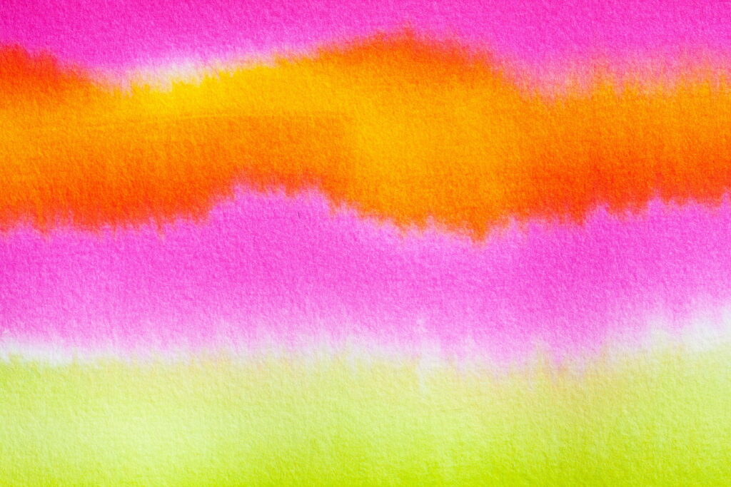 Pink, Orange, and Yellow Watercolor Abstract Artwork: A Vibrant Tusche Indian Ink Creation Perfect for a 4K Wallpaper Background Photo