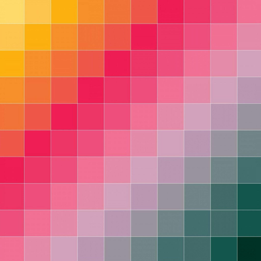 Vibrant Gradient Blocks: A Colorful Grid Aesthetic Wallpaper