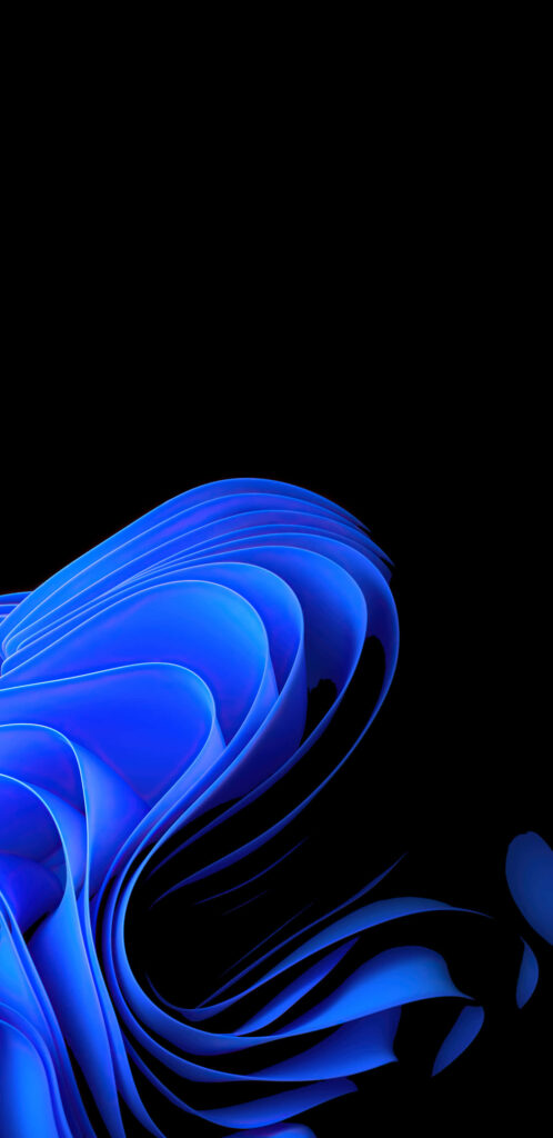 Vibrant Blue Abstract Wallpaper for Samsung AMOLED Display