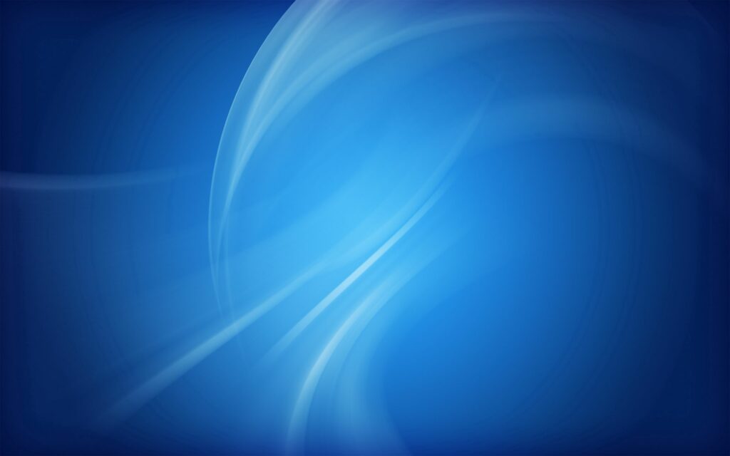Modern Blue Abstract Wallpaper with Smooth Curved White Lines