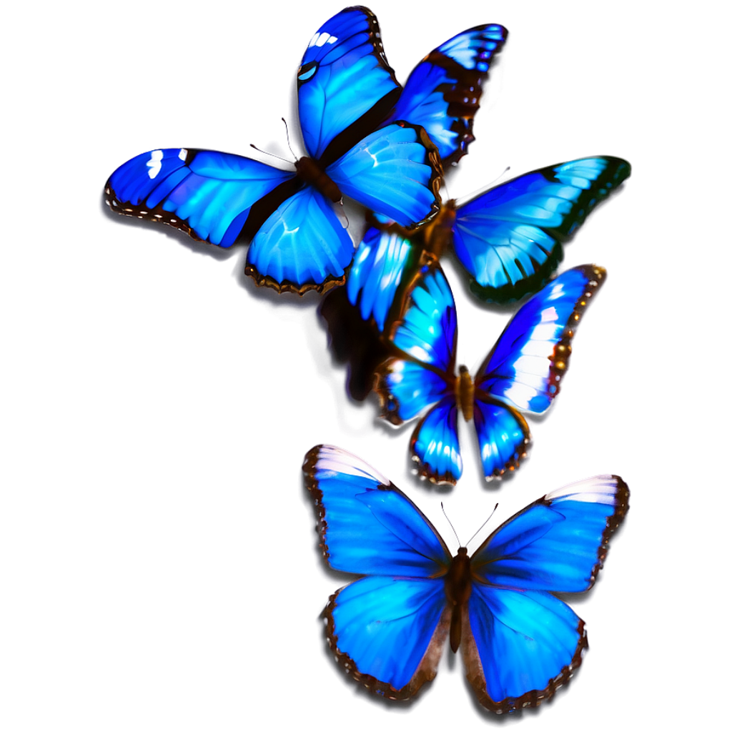 Vibrant Blue Butterfly Wallpaper: Intricate Details & Soft Background