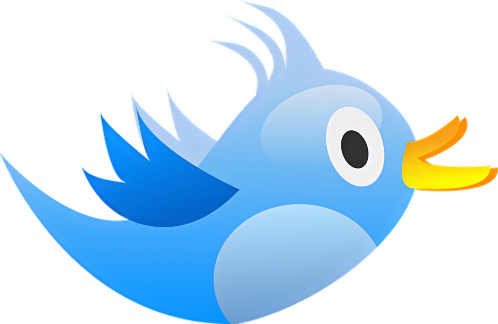 Vibrant Blue Cartoon Bird Vector Wallpaper - Playful Design